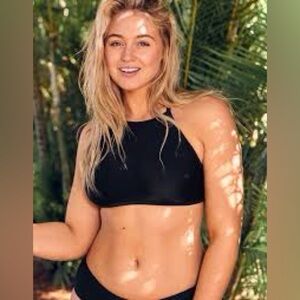 Aerie HIGH NECK HALTER BIKINI TOP